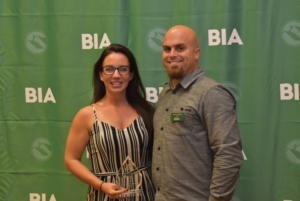 BIA President Aaron Marvin and Carrie McCampbell - Building Excellence Award for Residential Interior Design