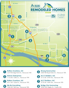 Remodeled Homes Tour map